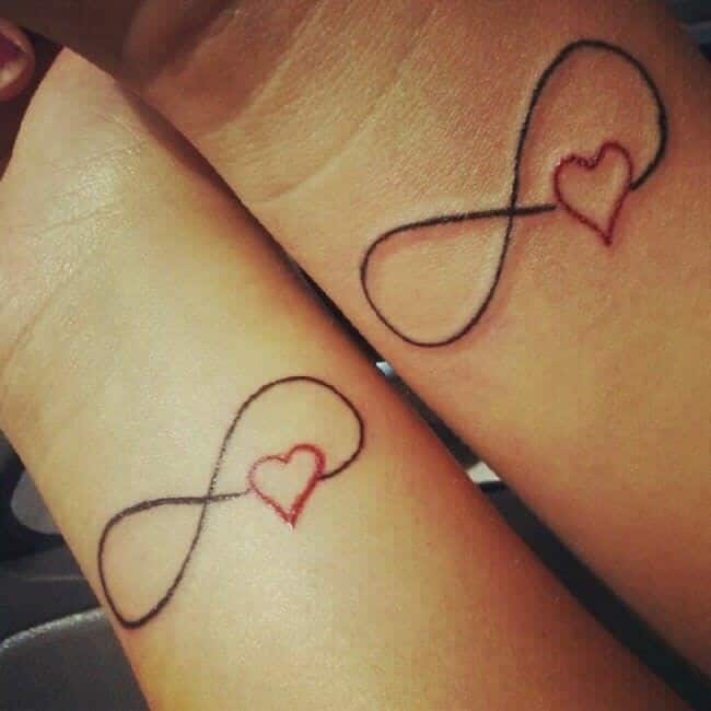 Heart & Infinity Tattoos