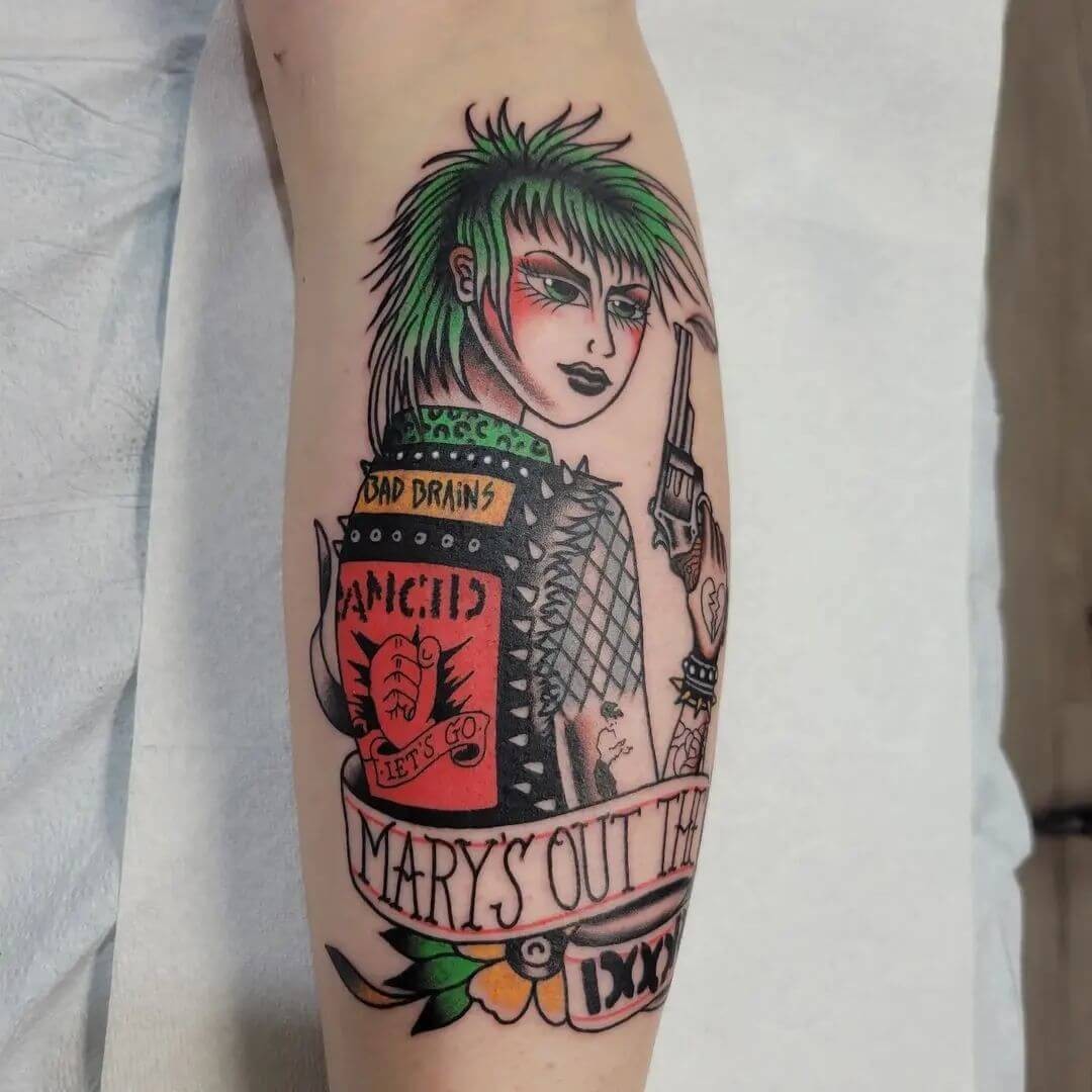 Bold Punk Art On Hand