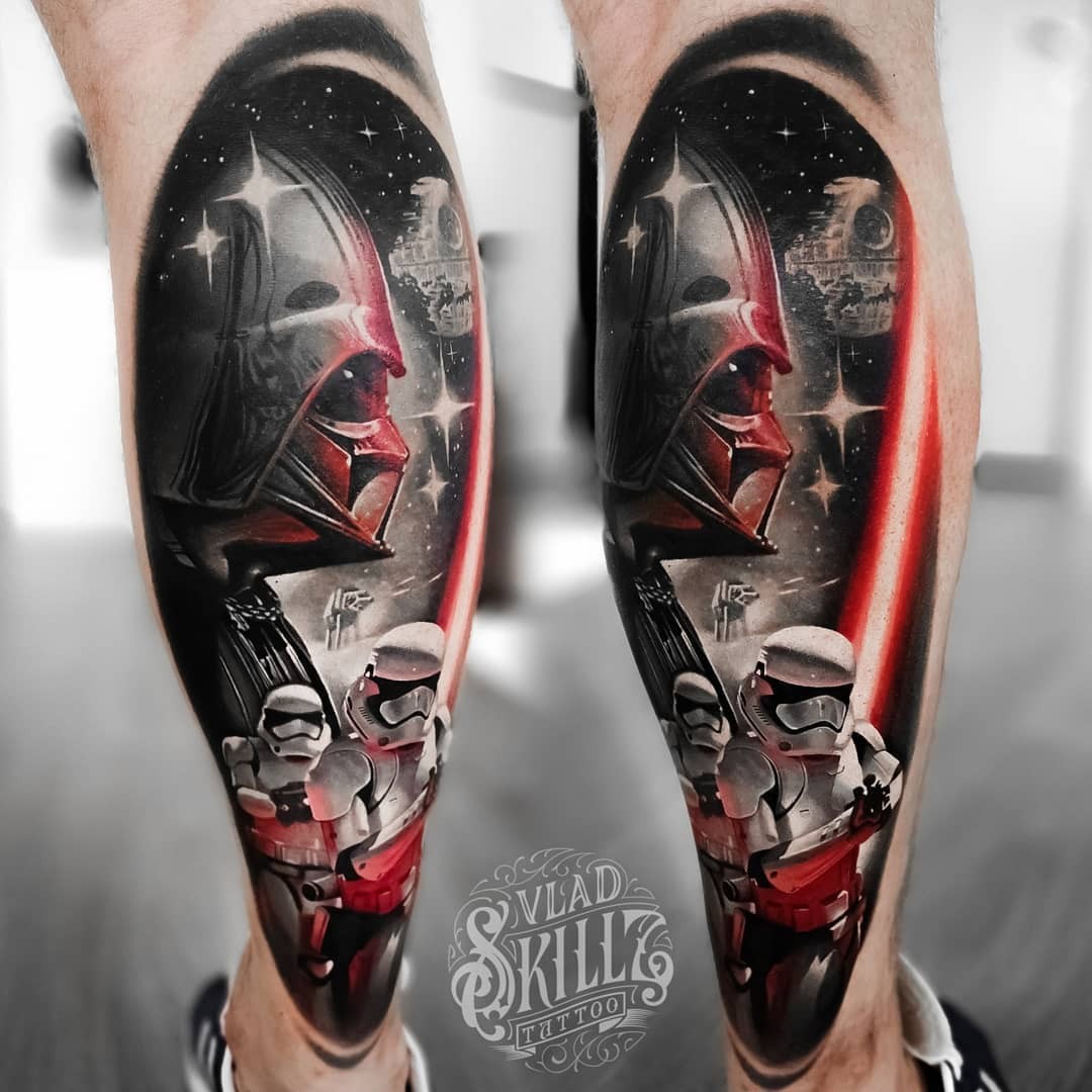 Mesmerizing Star Wars Darth Vader Tattoo