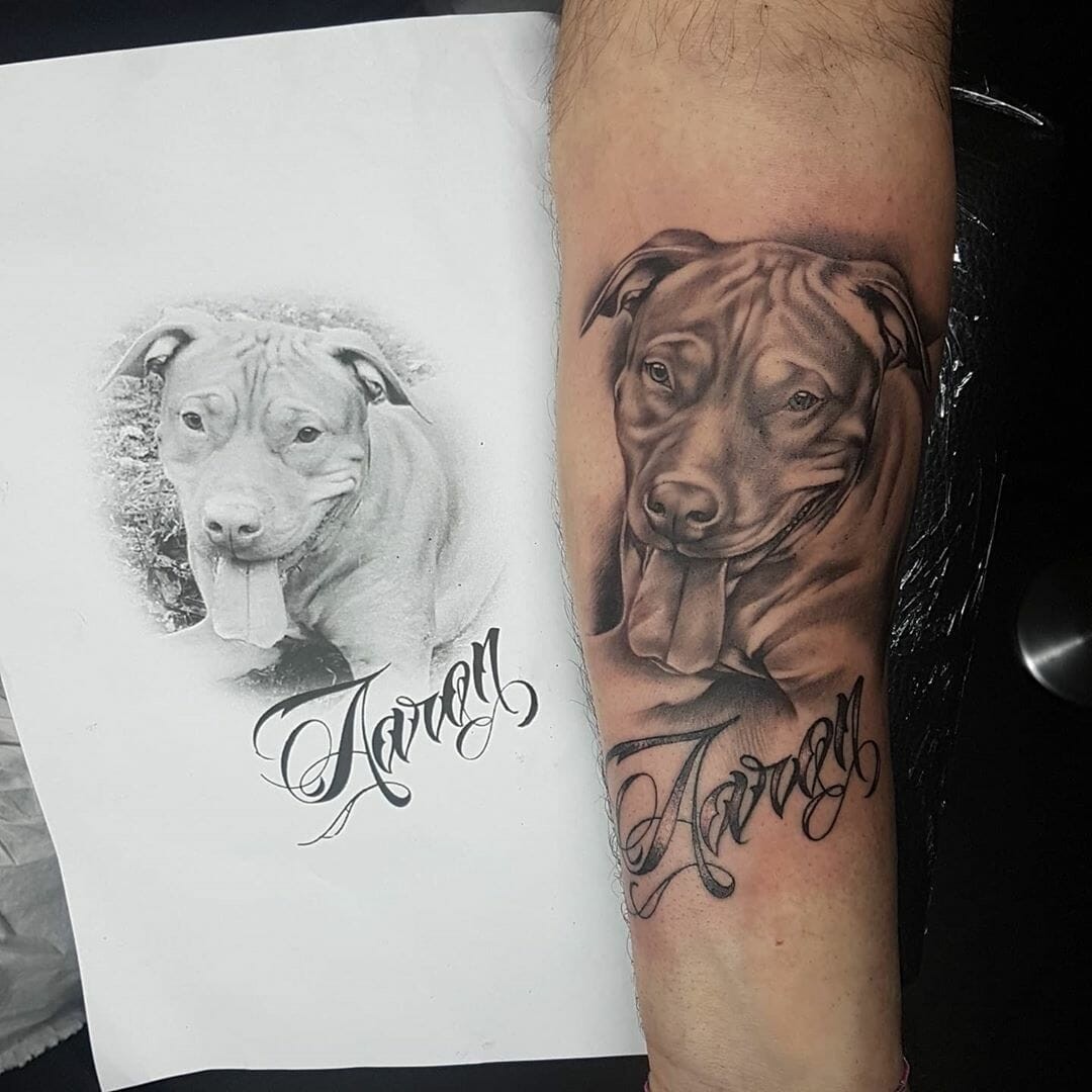 Dog Portrait Tattoo