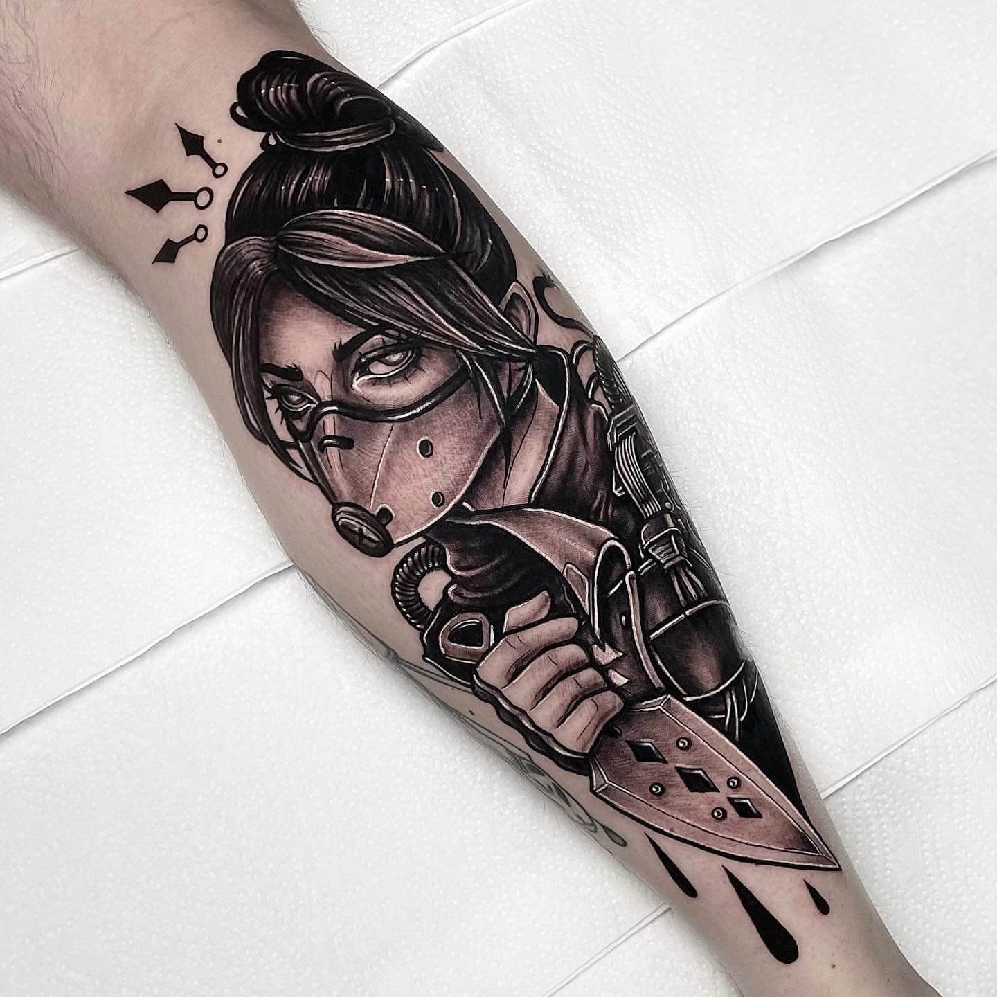 Lower Arm Wraith Tattoo