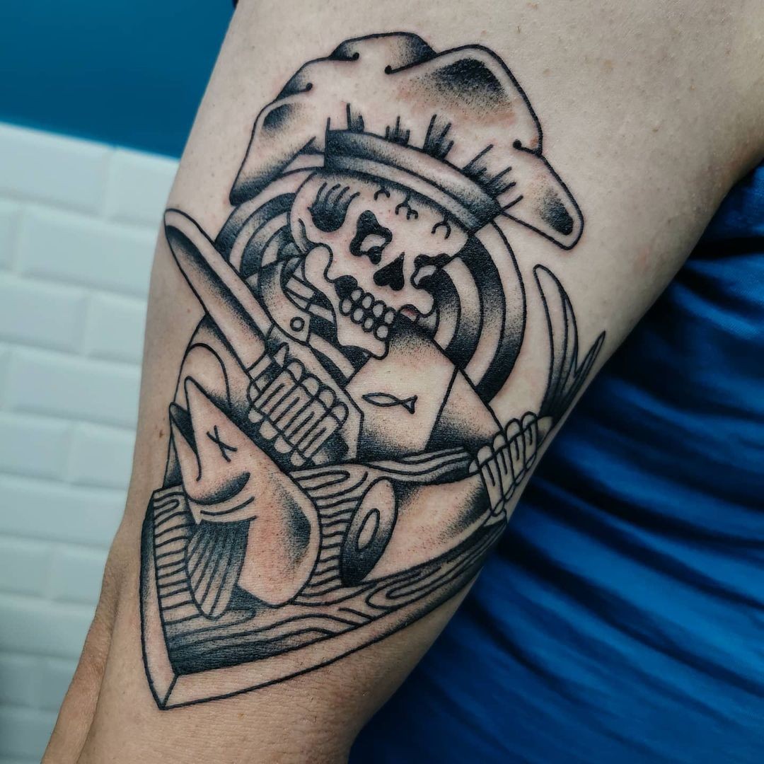 Skeleton Chef Tattoos