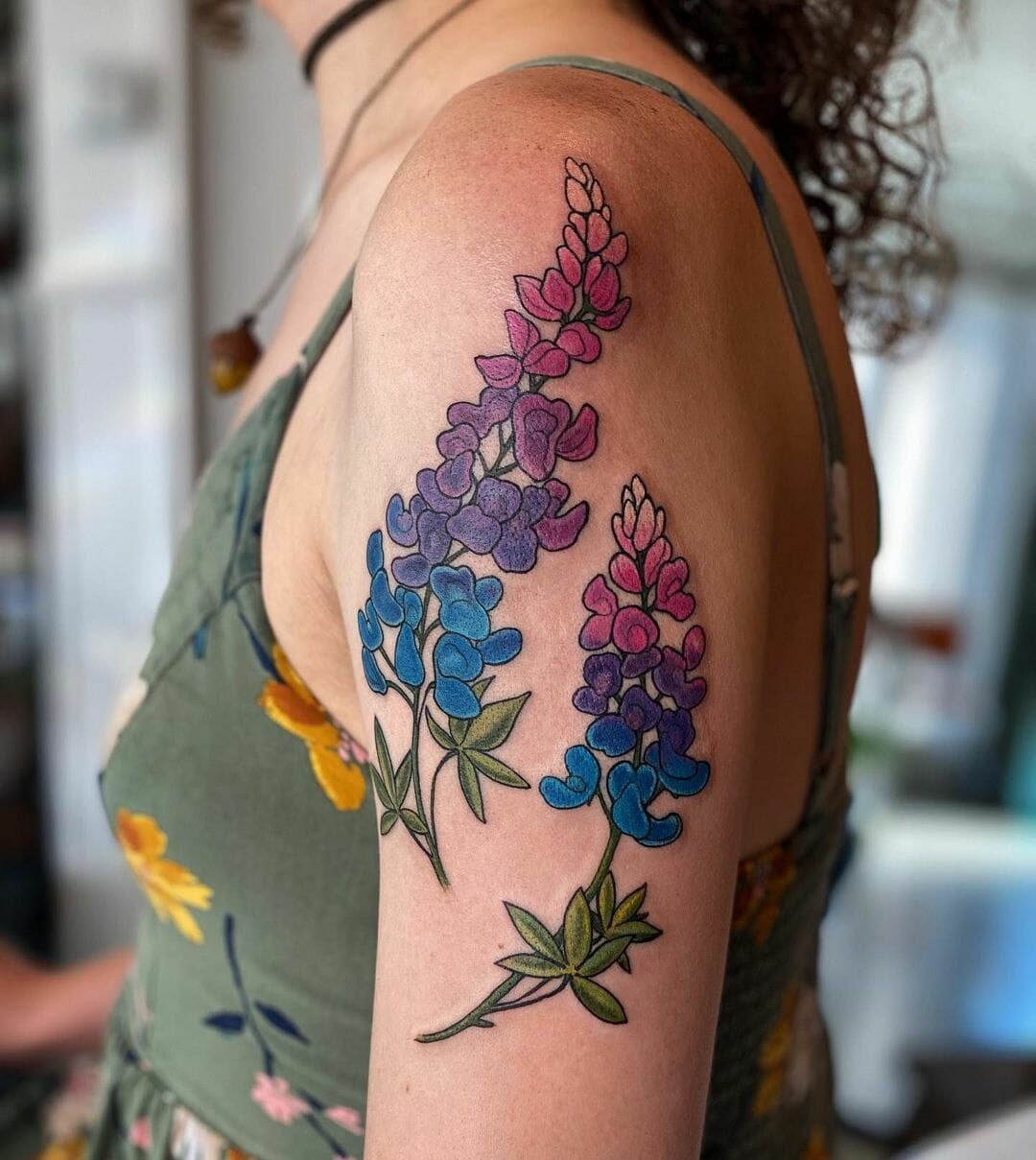 Elaborate Bluebonnet Tattoos