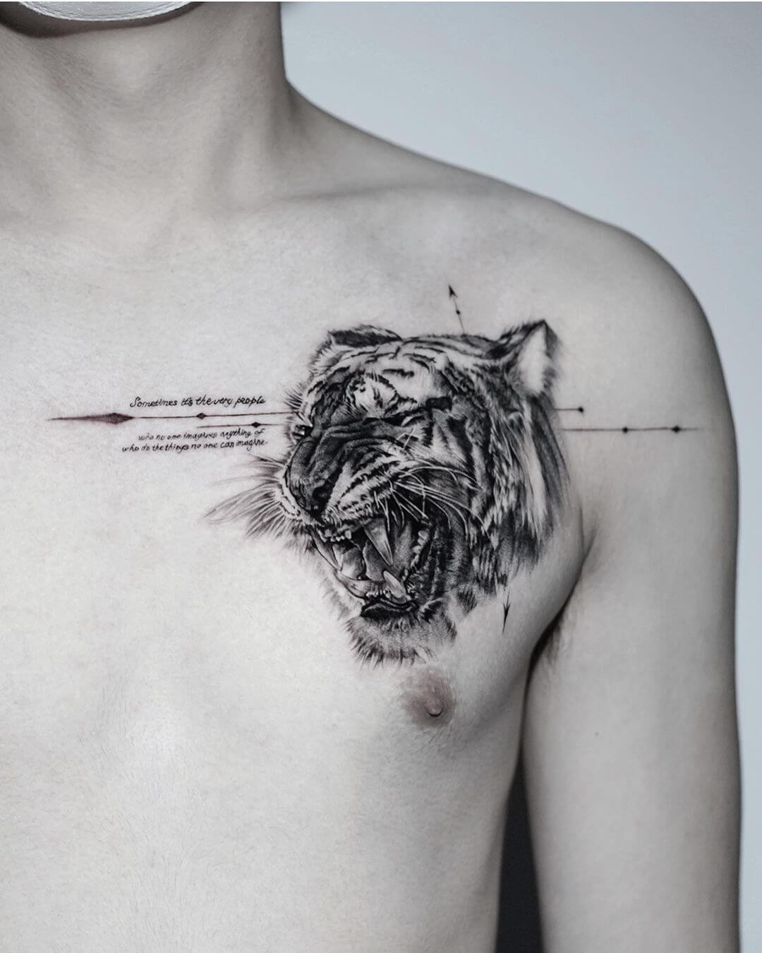 Animal Small Chest Tattoos