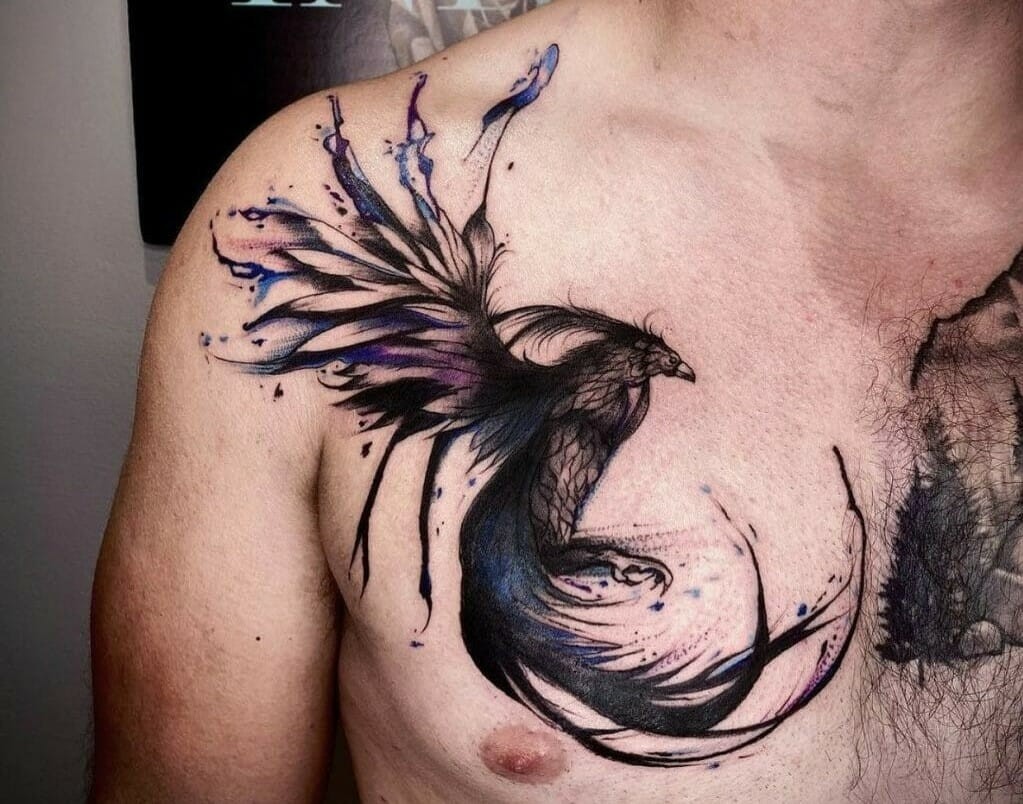 Chest Simple Tattoo