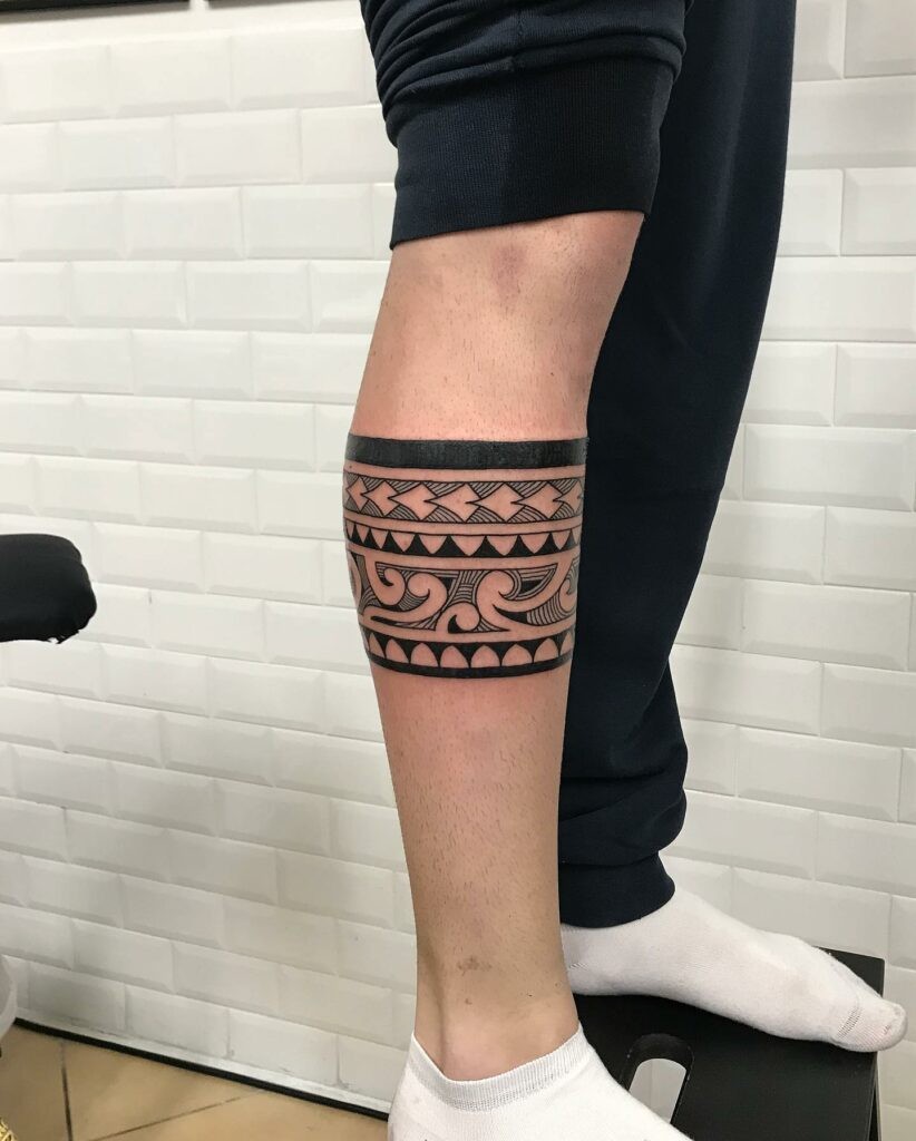 Leg band Marquesan Tattoo