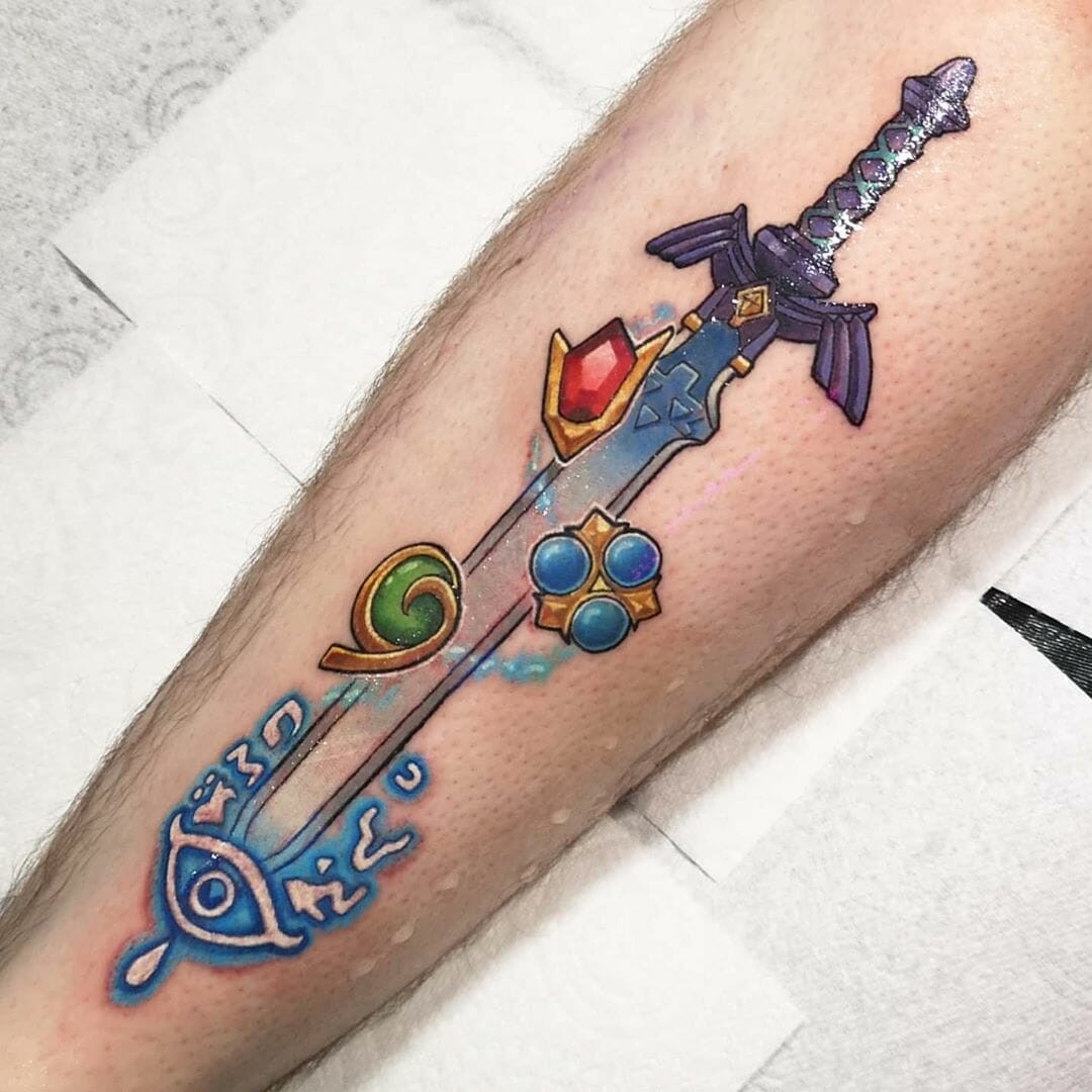 Zelda Inspired Sword Tattoo Piece