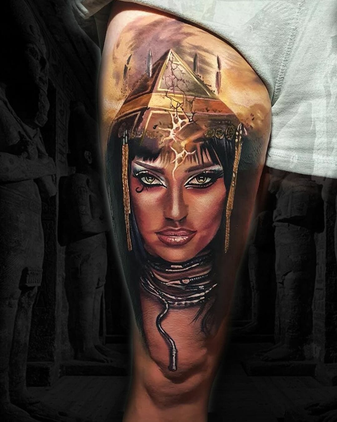 Cleopatra Pyramid Head Tattoo