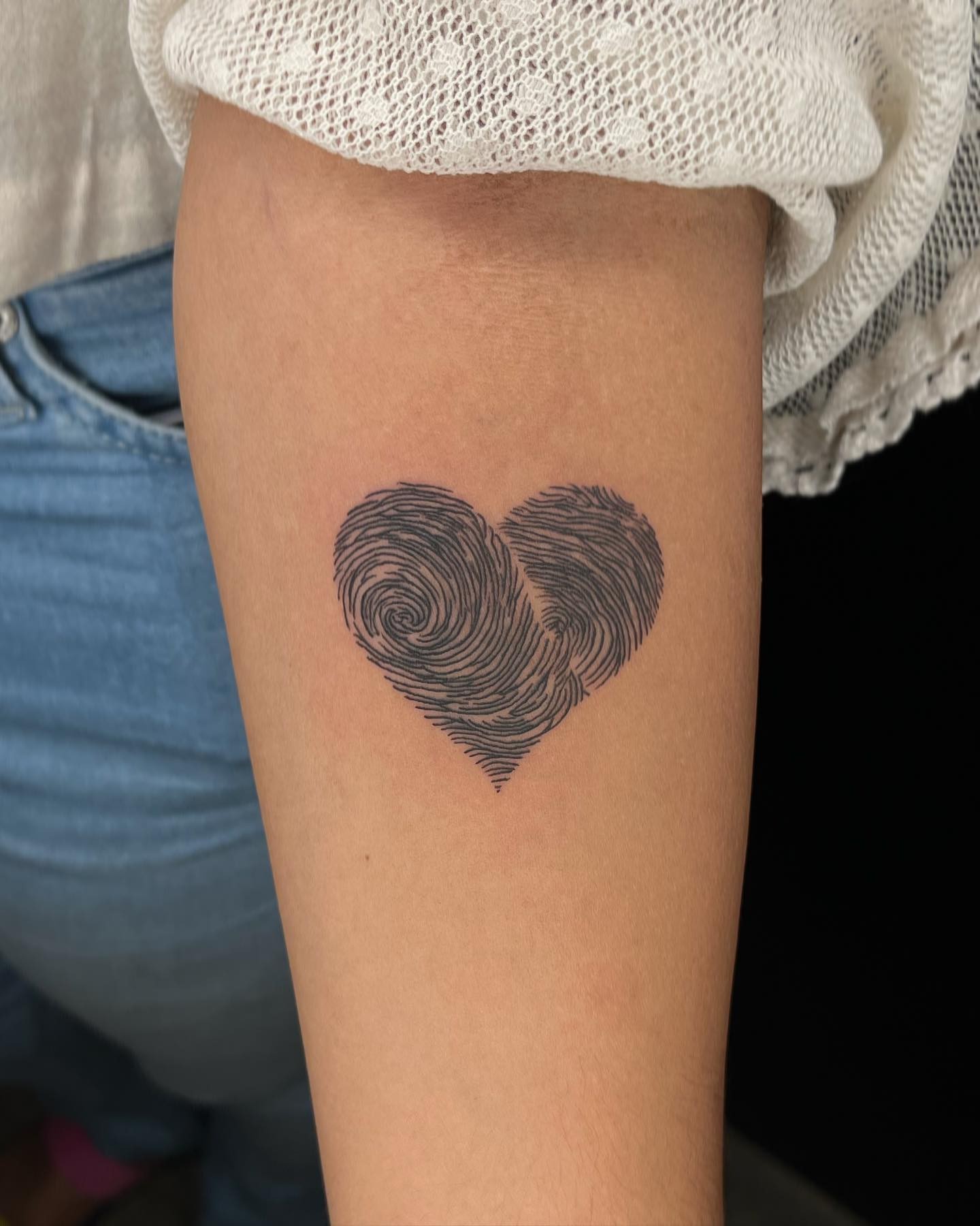 Fingerprint Cool Mom And Dad Tattoo