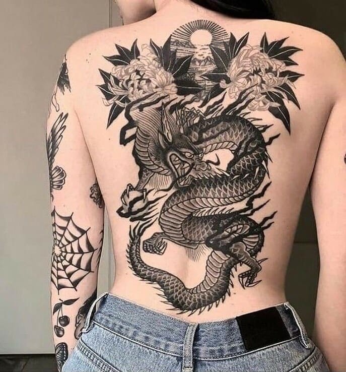 Enticing Japanese Dragon Tattoos