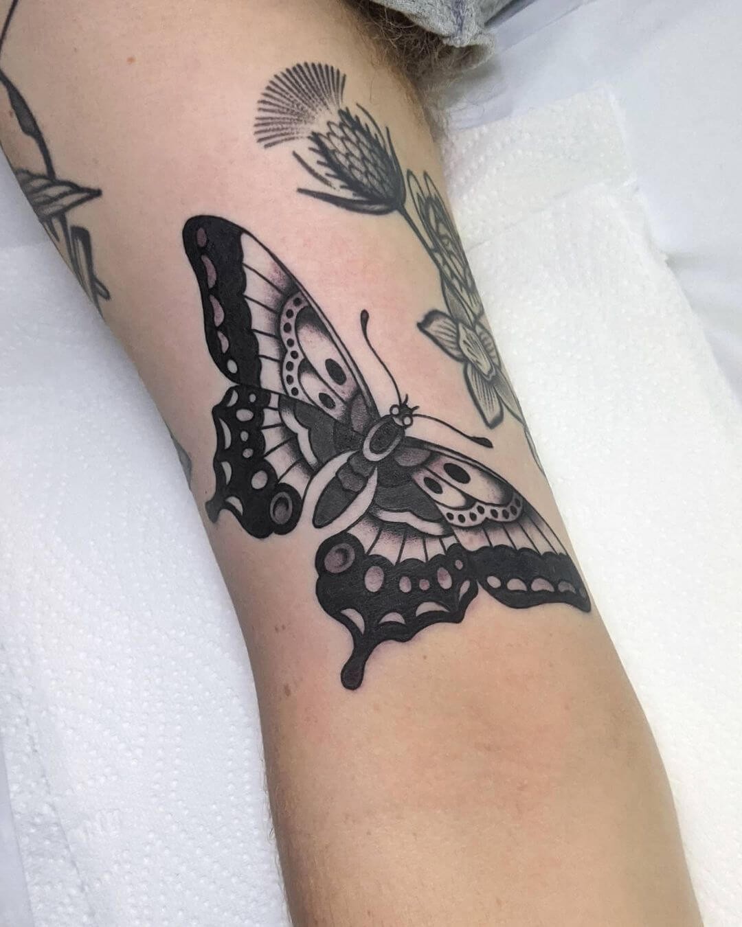 Realistic Butterfly Tattoos