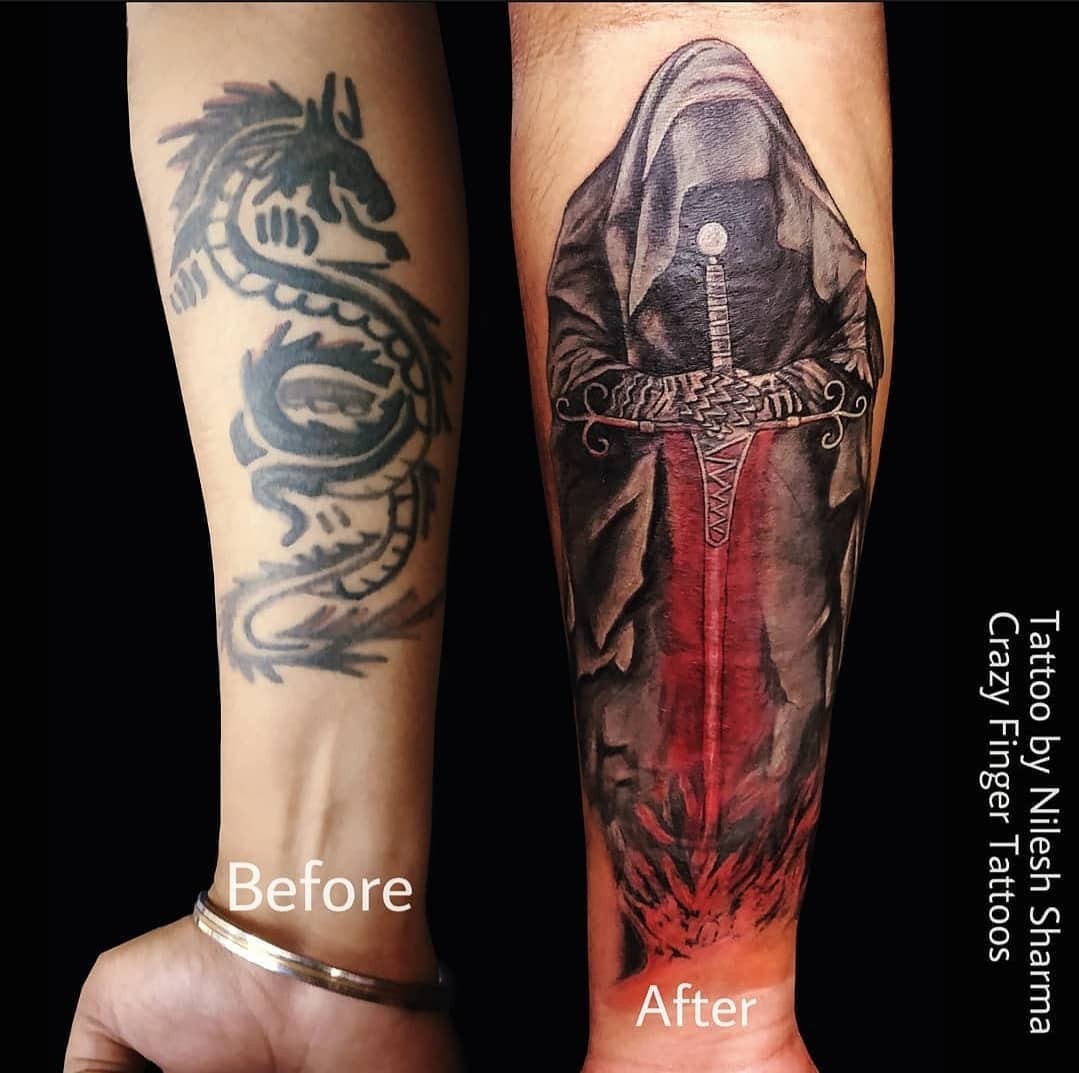 Darth Vader Cover-Up Tattoo