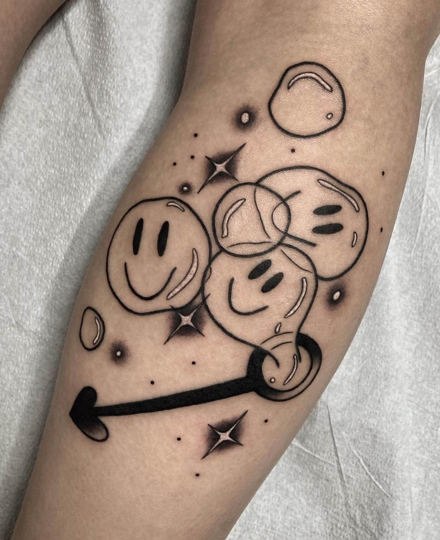 Happy Bubble Tattoo