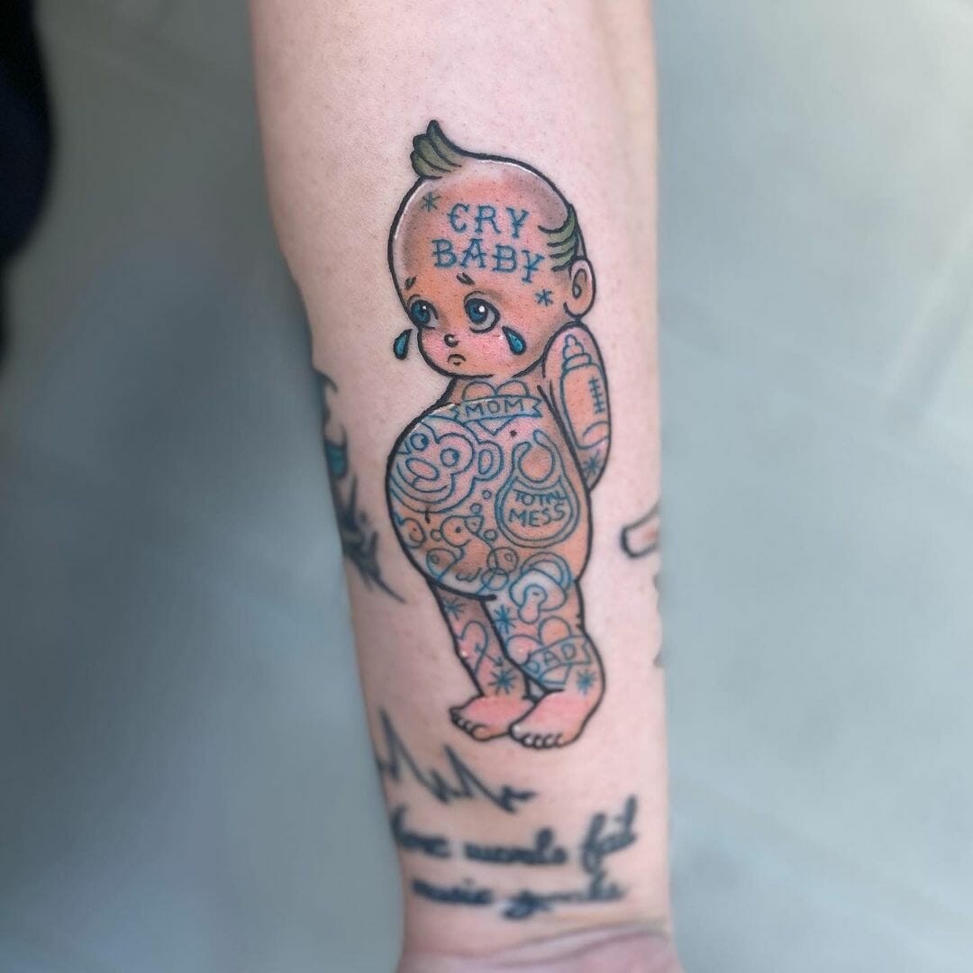 Adorable Cry Baby Tattoos