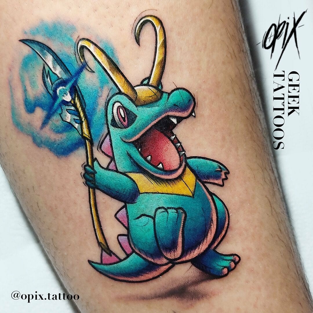 Totodile Loki Tattoo