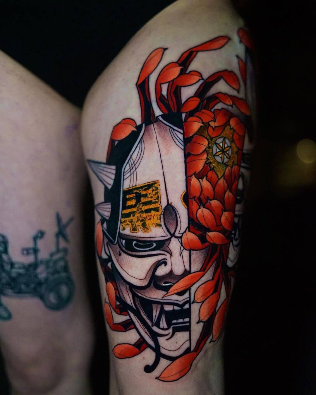 Oni Mask Tattoo