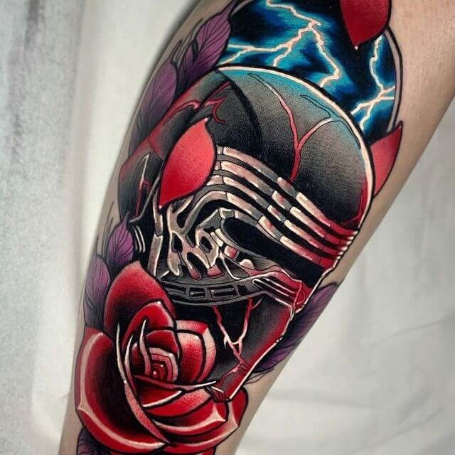 Unique And Precise Boba Fett Tattoo