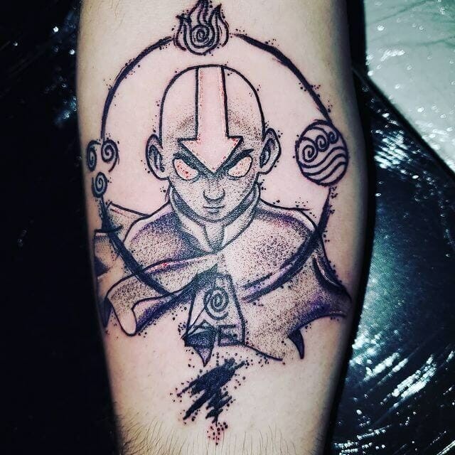 Aang’s Avatar State Tattoo