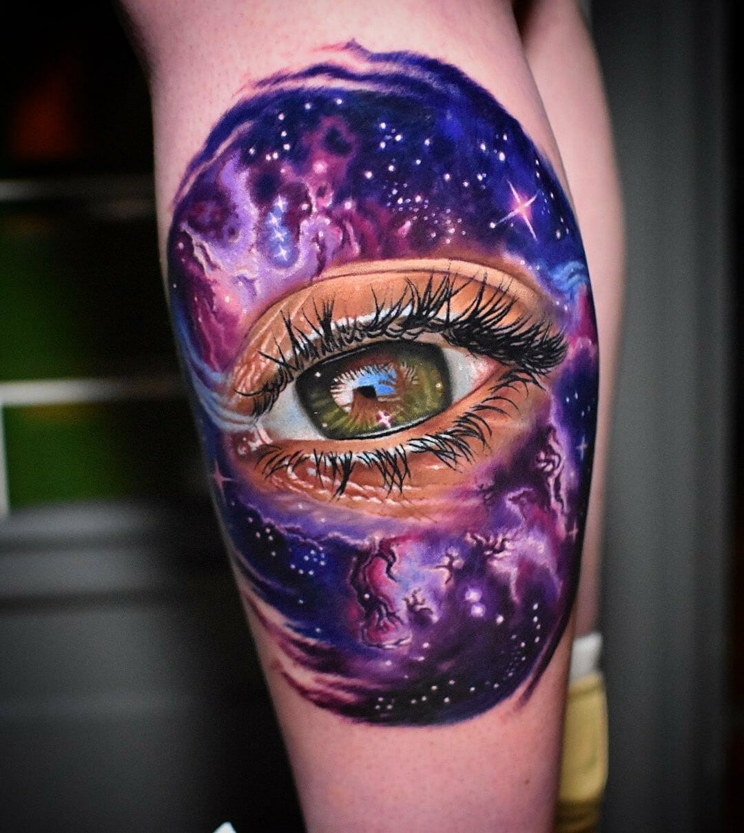 Universe Tattoos With Eye Ink