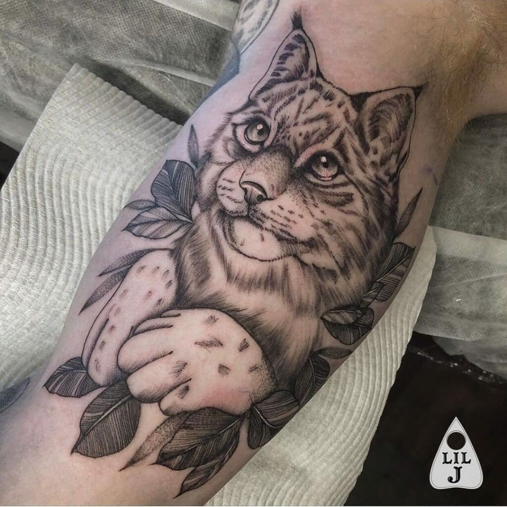 Cat Inner Arm Tattoos