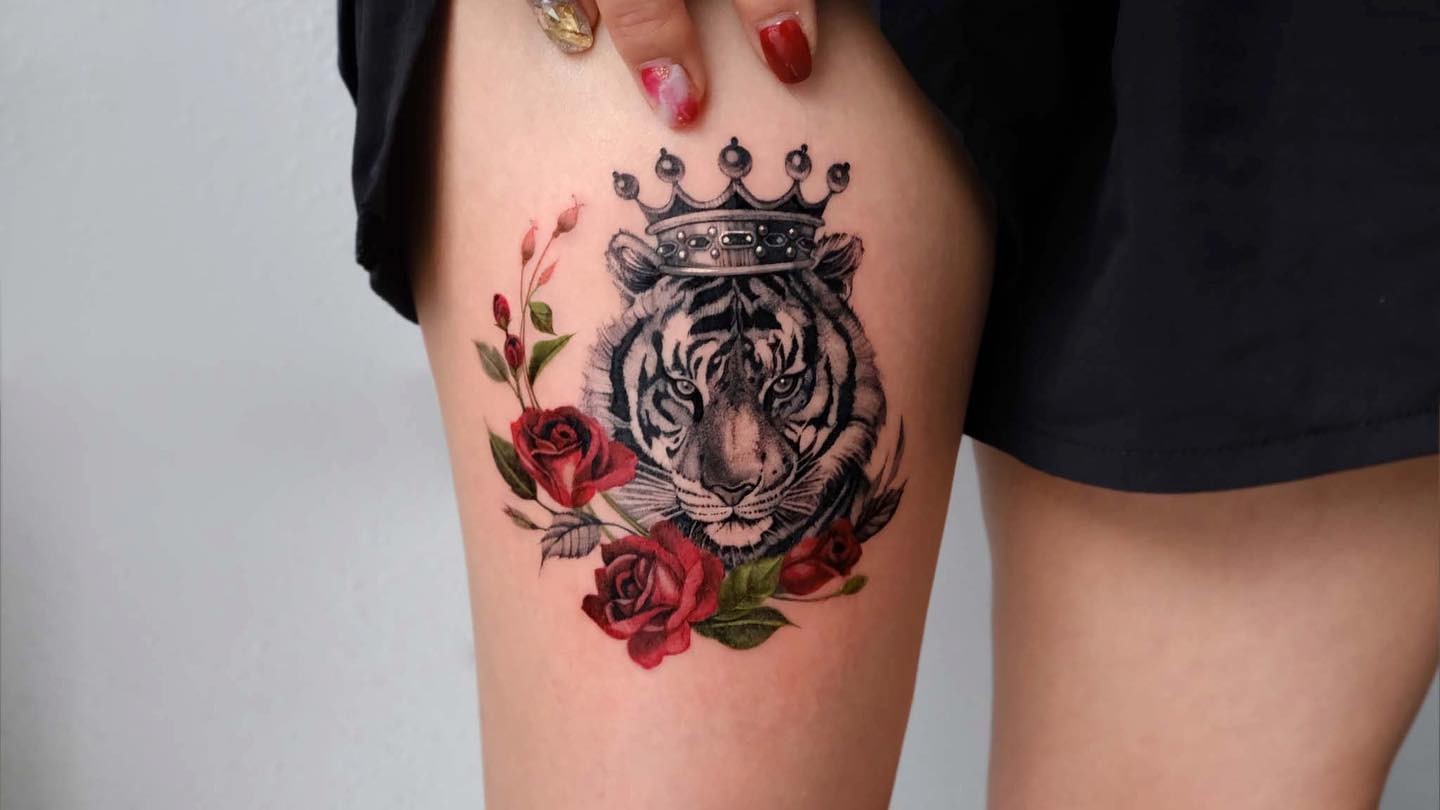 Glorious King Crown Tattoo