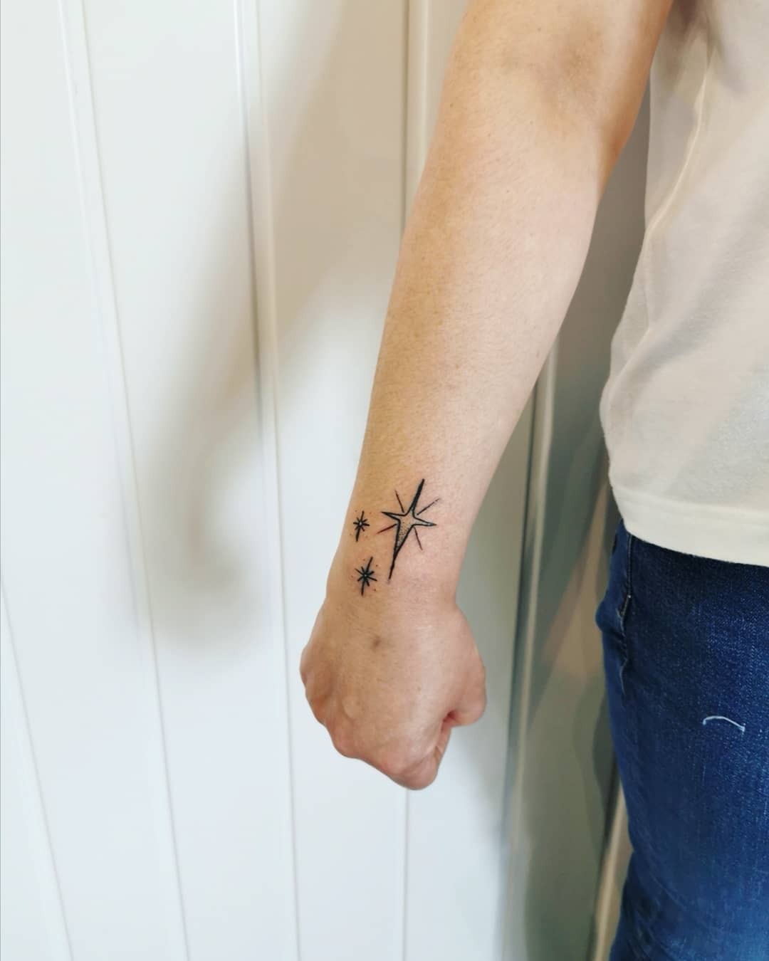 Simple Black Ink Tattoos With Stars North Star Tattoo Meaning Guidance In Life