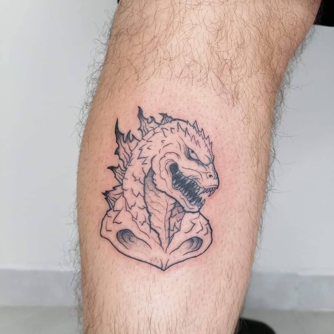 Simple Godzilla Tattoos