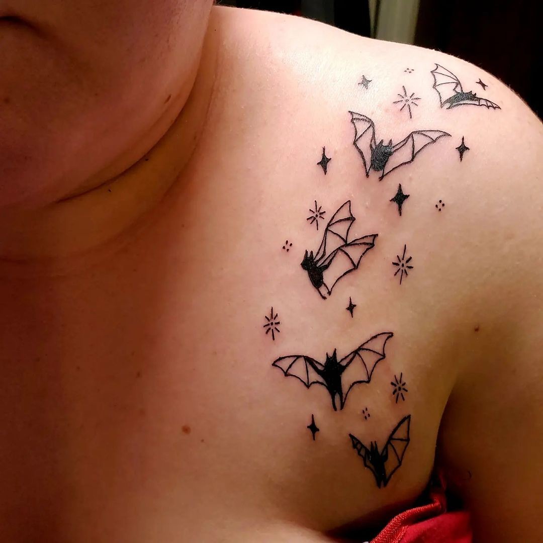 Offbeat Clavicle Tattoo