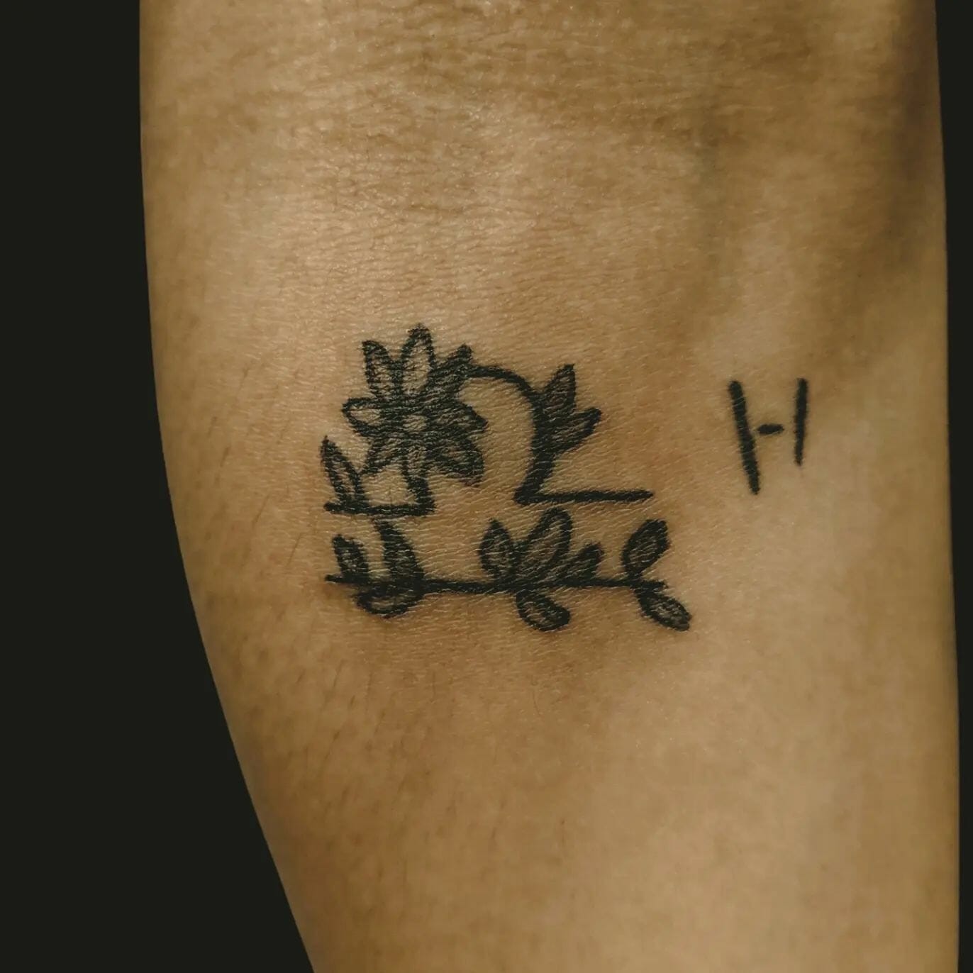 Libra Tattoo with Flowers