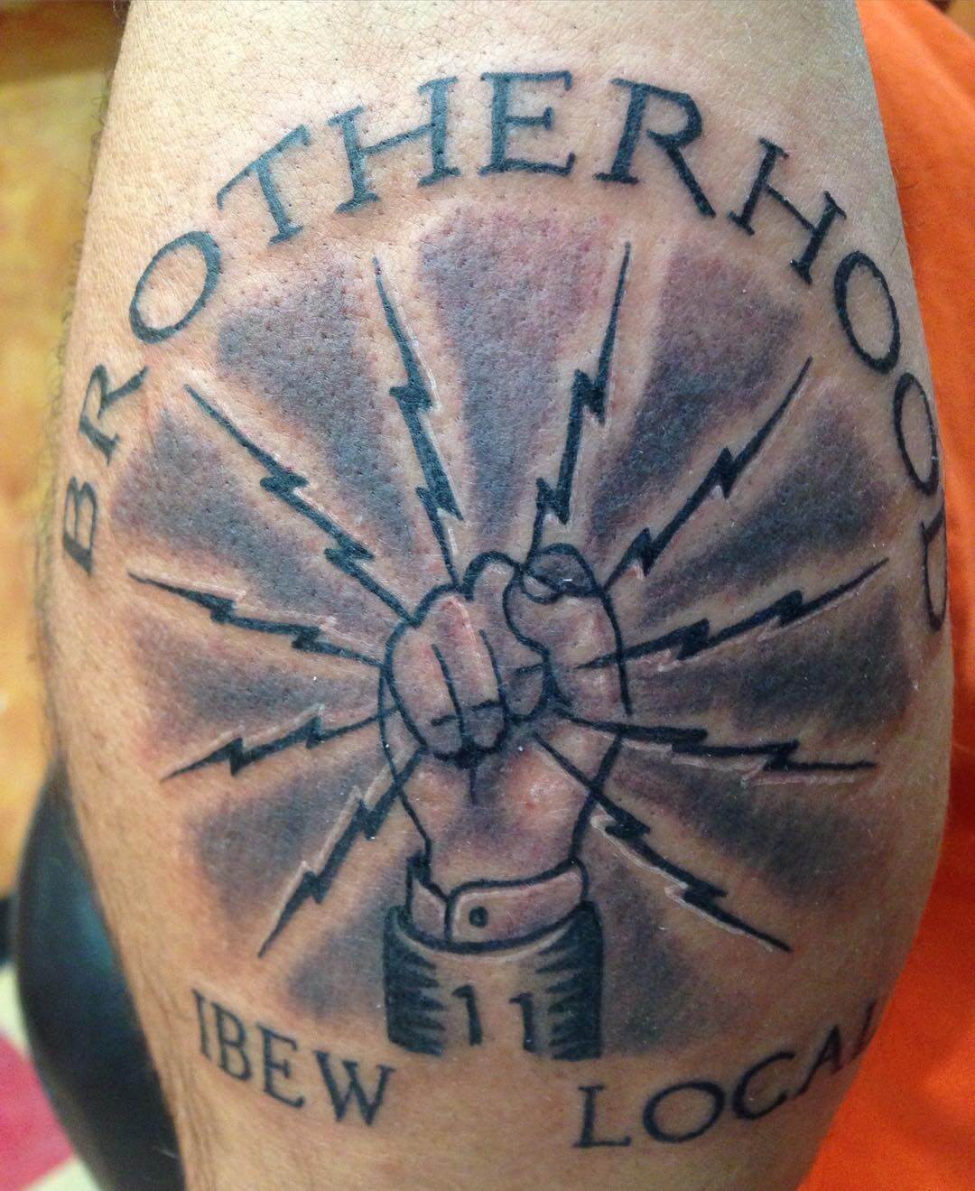 IBEW Fist Tattoo