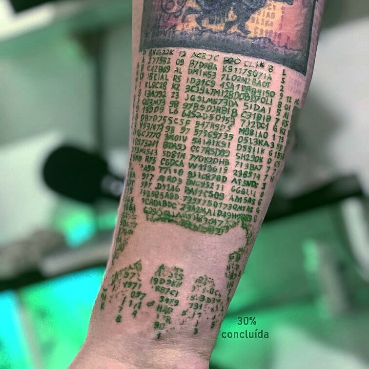 The Matrix tattoo: The green code or the red pill