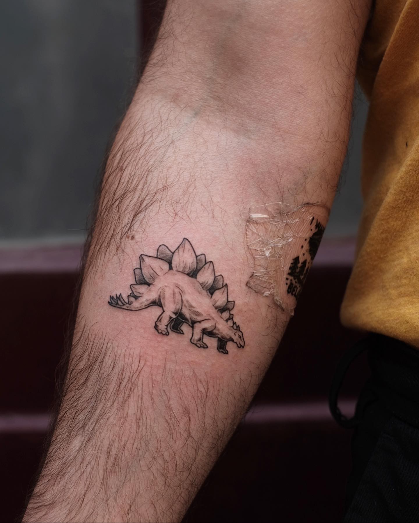 Cute Armoured Dinosaur Tattoo