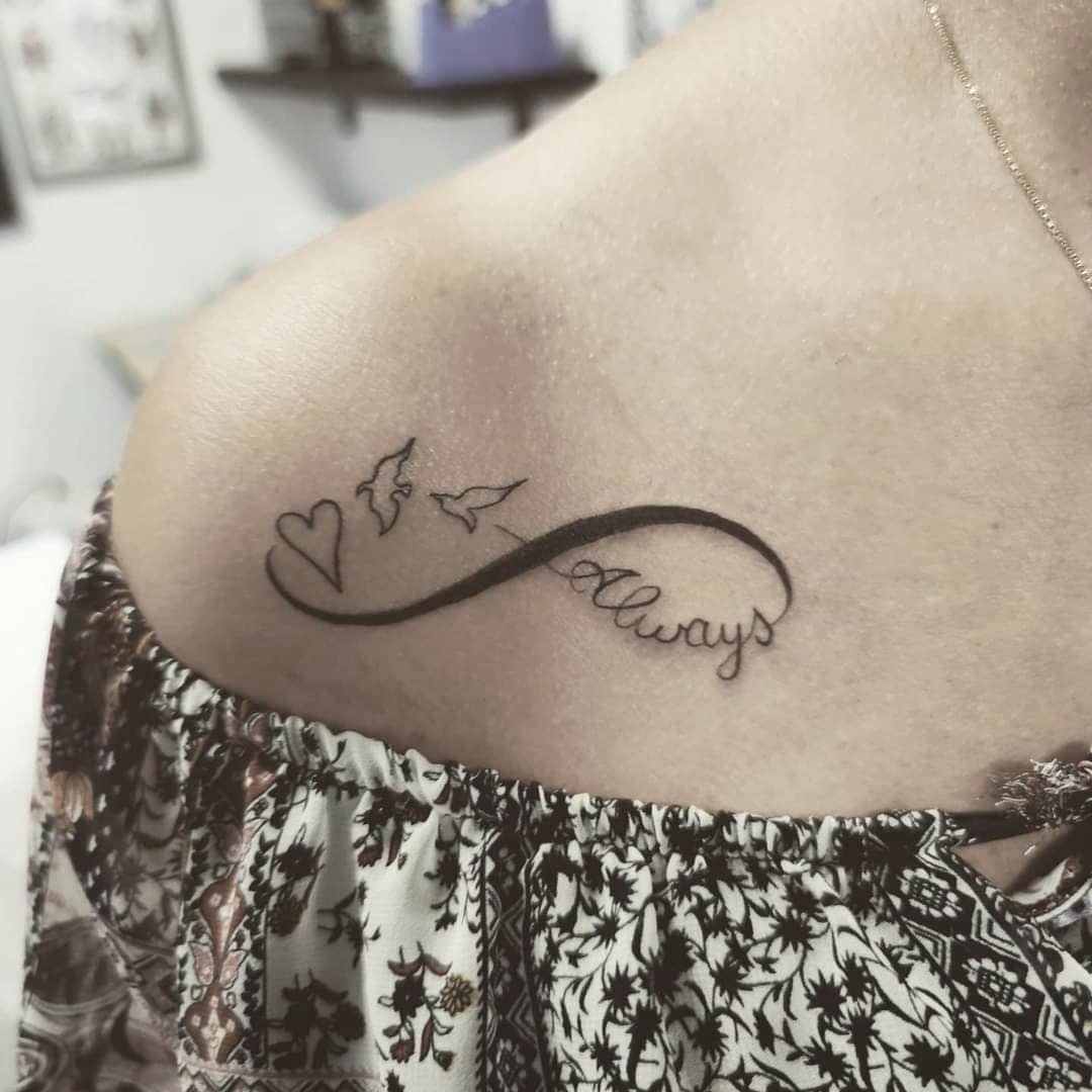 Always With Infinity Loop Tattoo