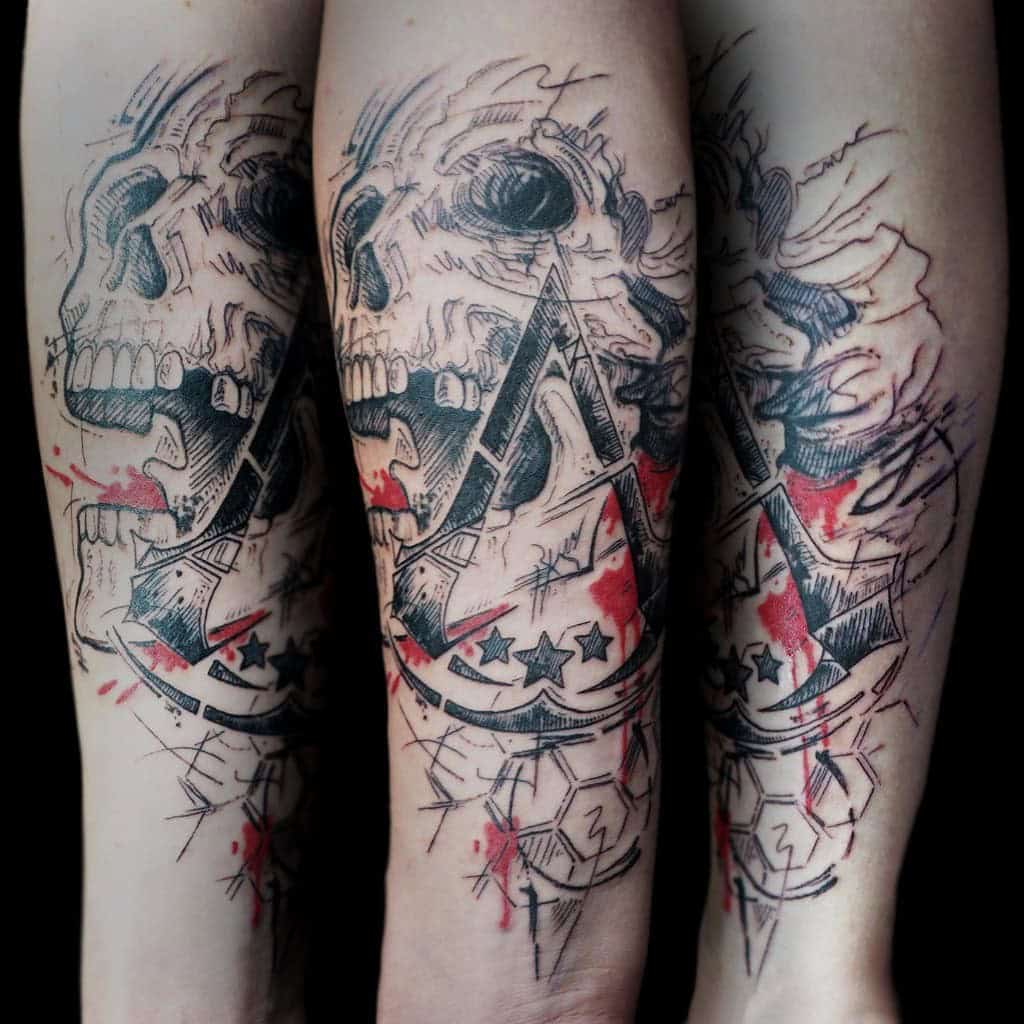 Assassin’s Creed Sleeve Tattoos