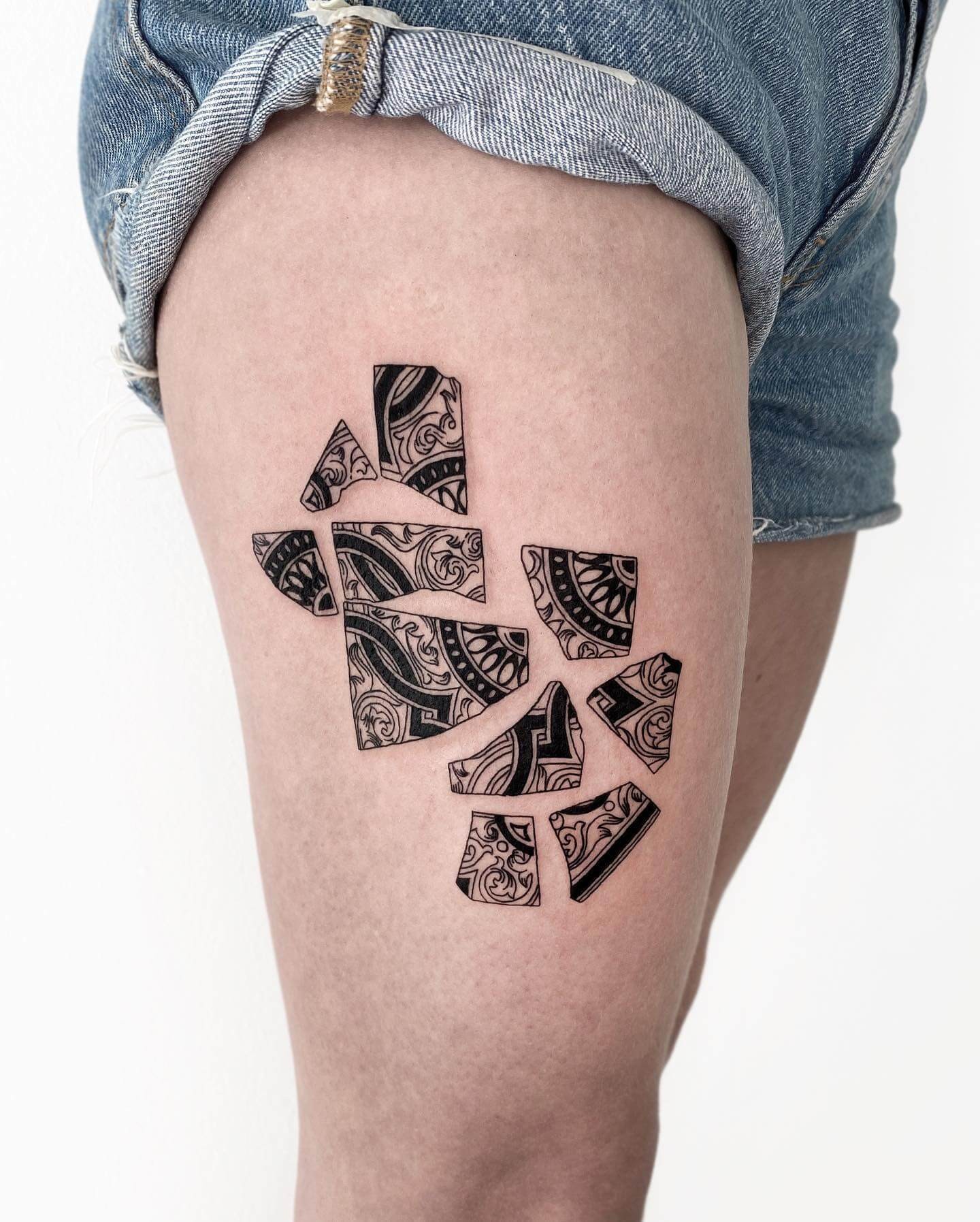 Broken Architecture Tattoo Designs