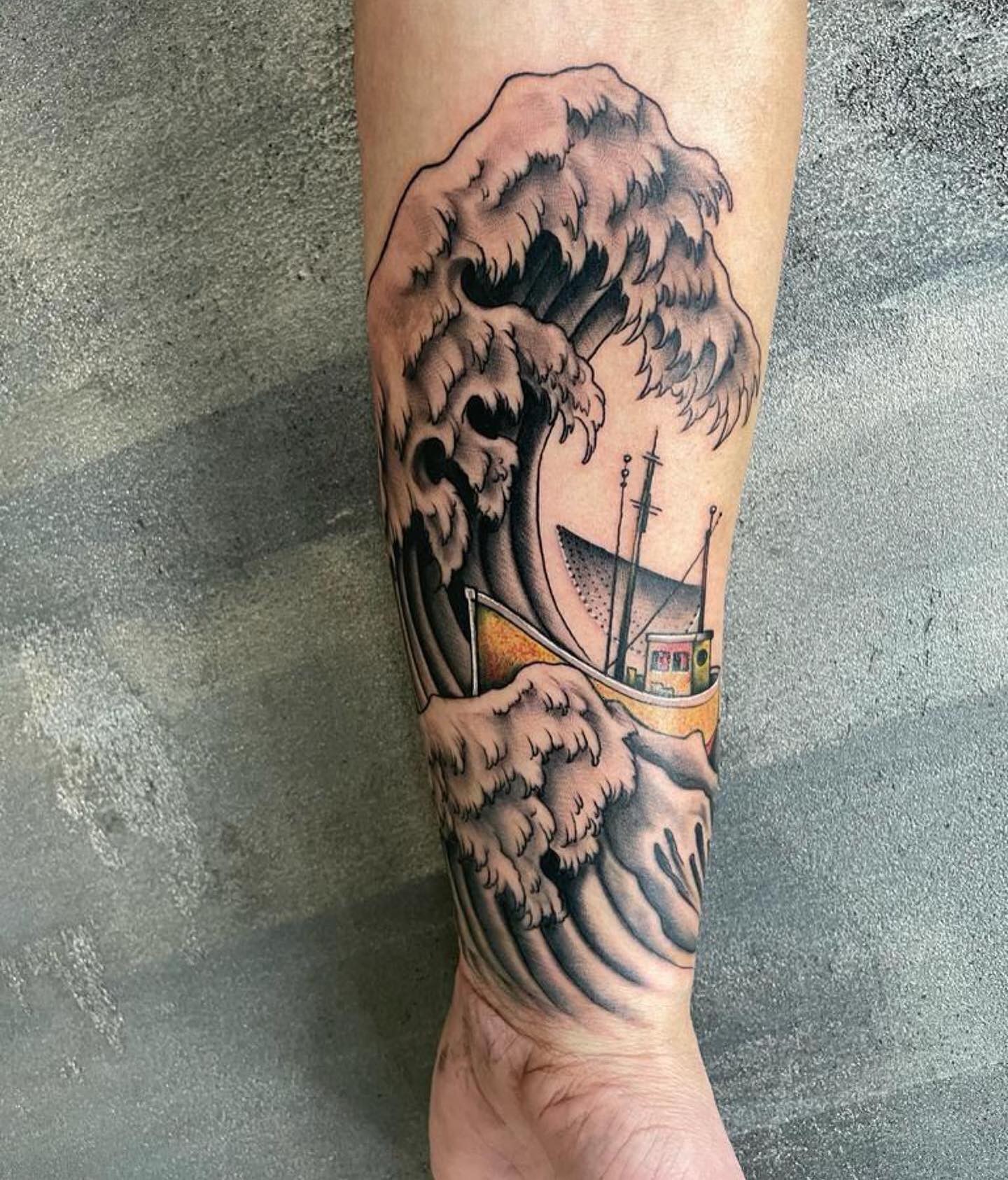 Japanese Wave Tattoo