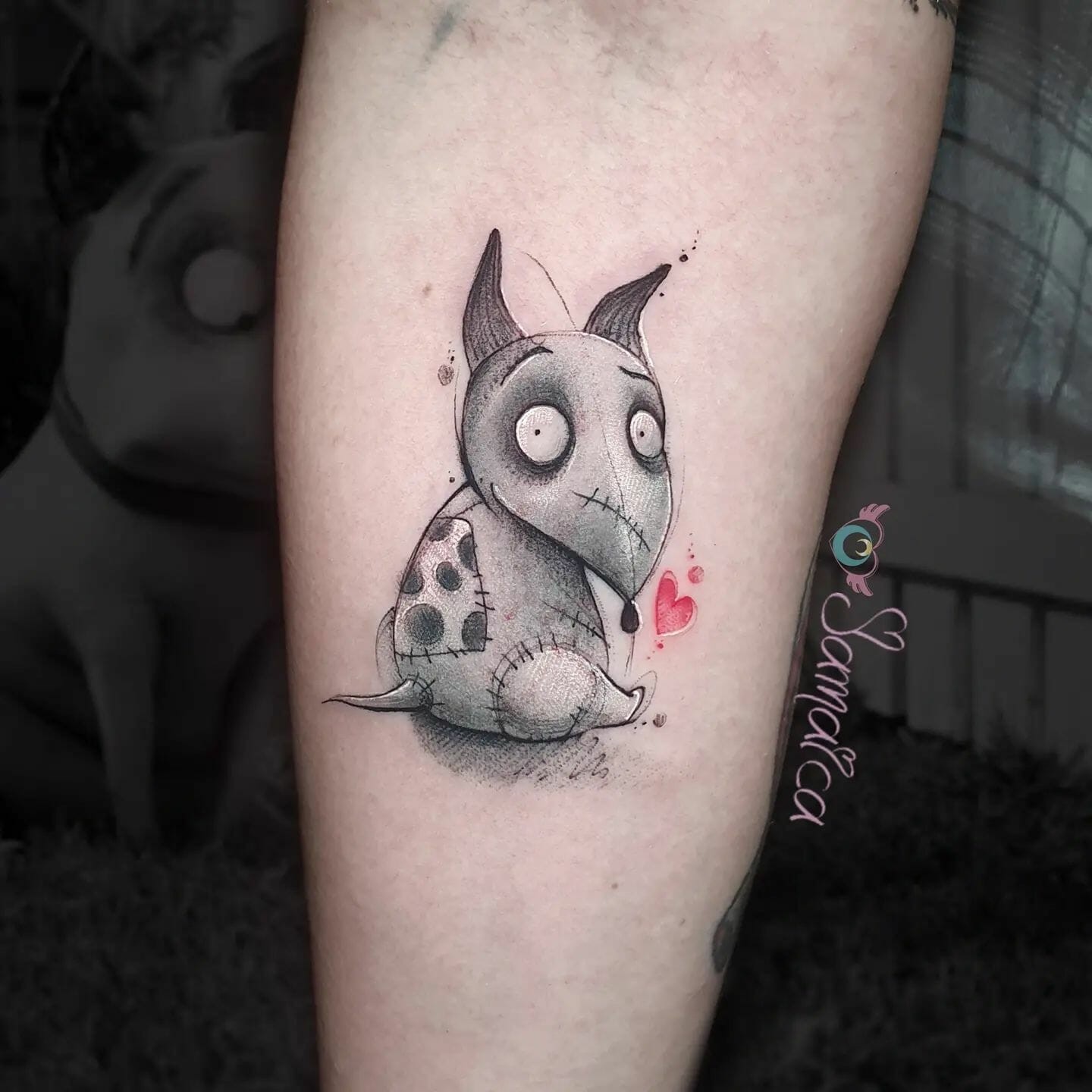 Adorable Frankenweenie Tattoos Inspired by Tim Burton