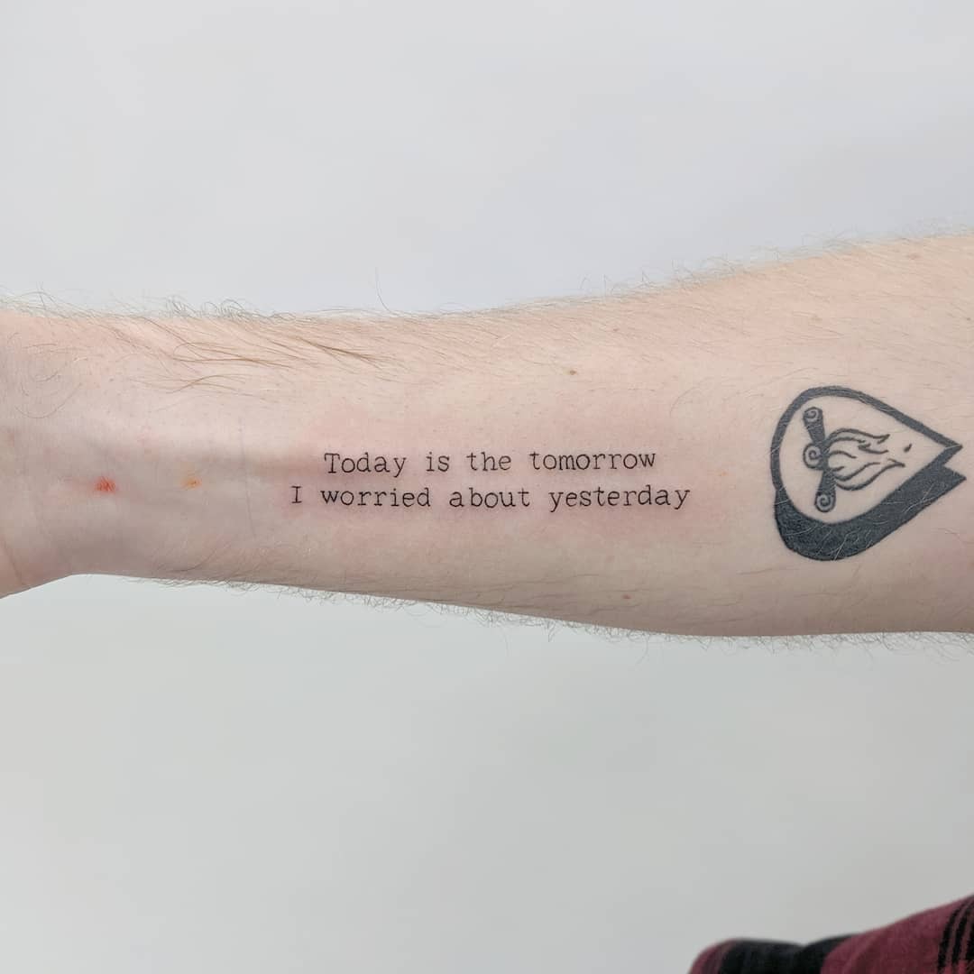 Supercharging Aesthetic Quote Tattoo