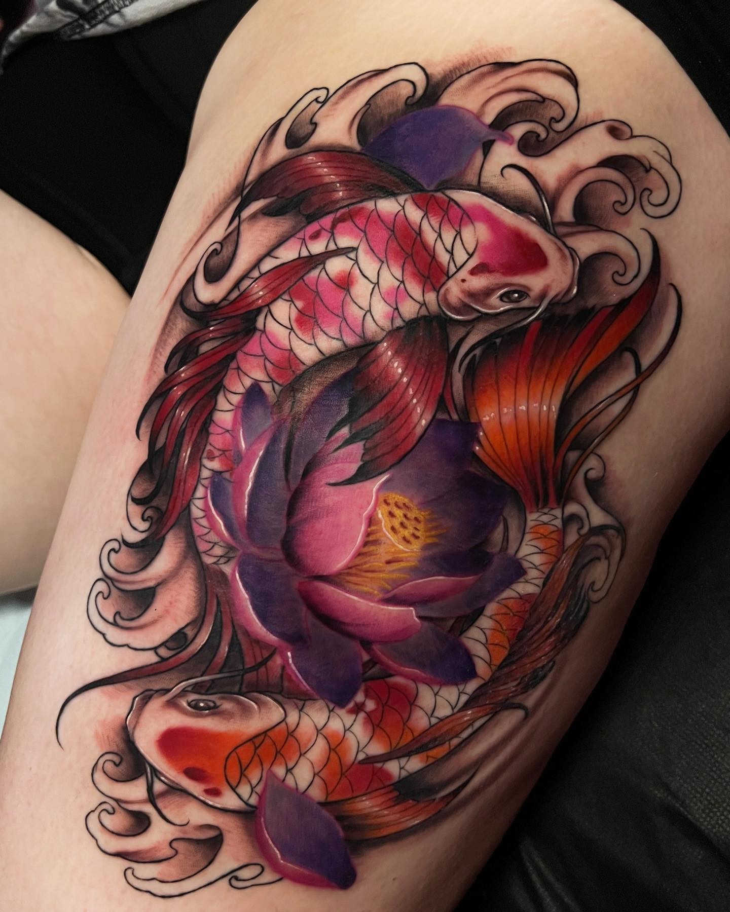 Floral Pisces Tattoo