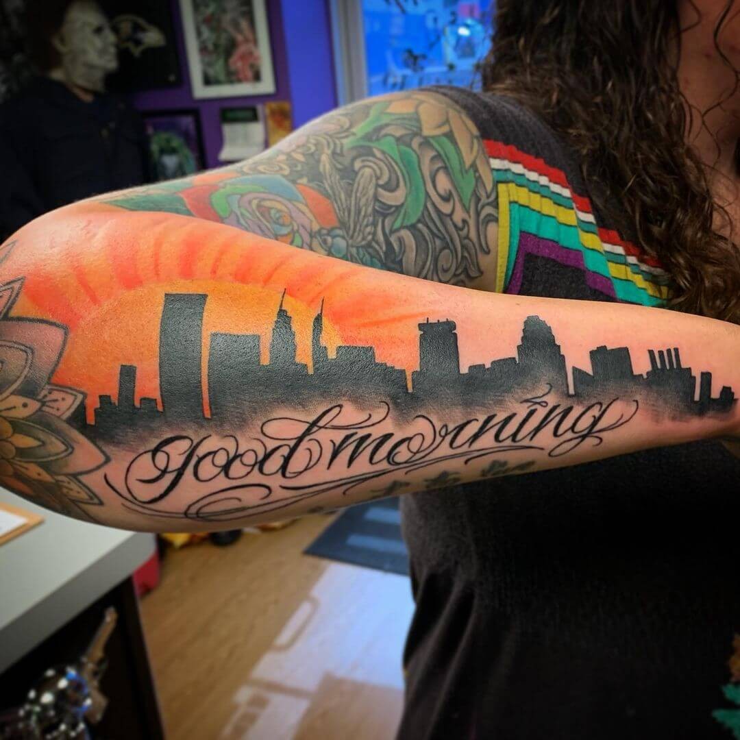 The Daylight Skyline Tattoo