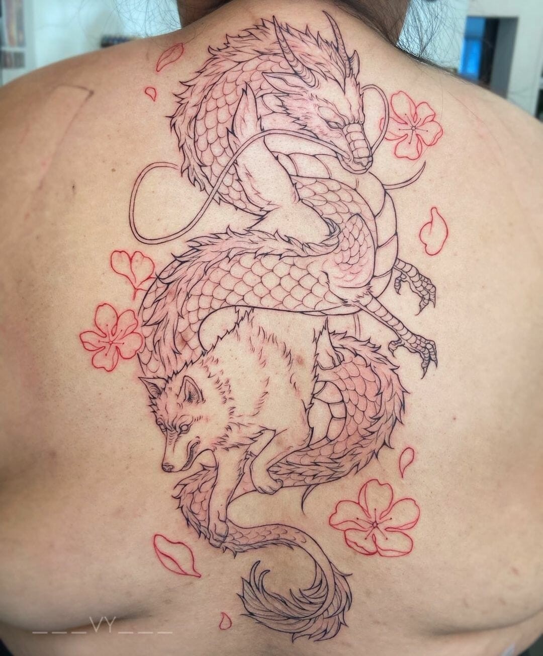 Haku And Moro Spirited Away Tattoo