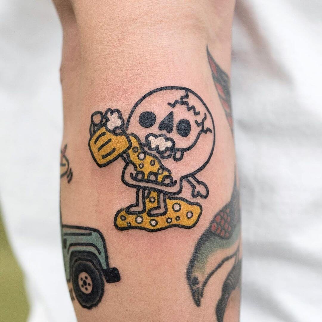 The Skull Beer Lover Tattoo