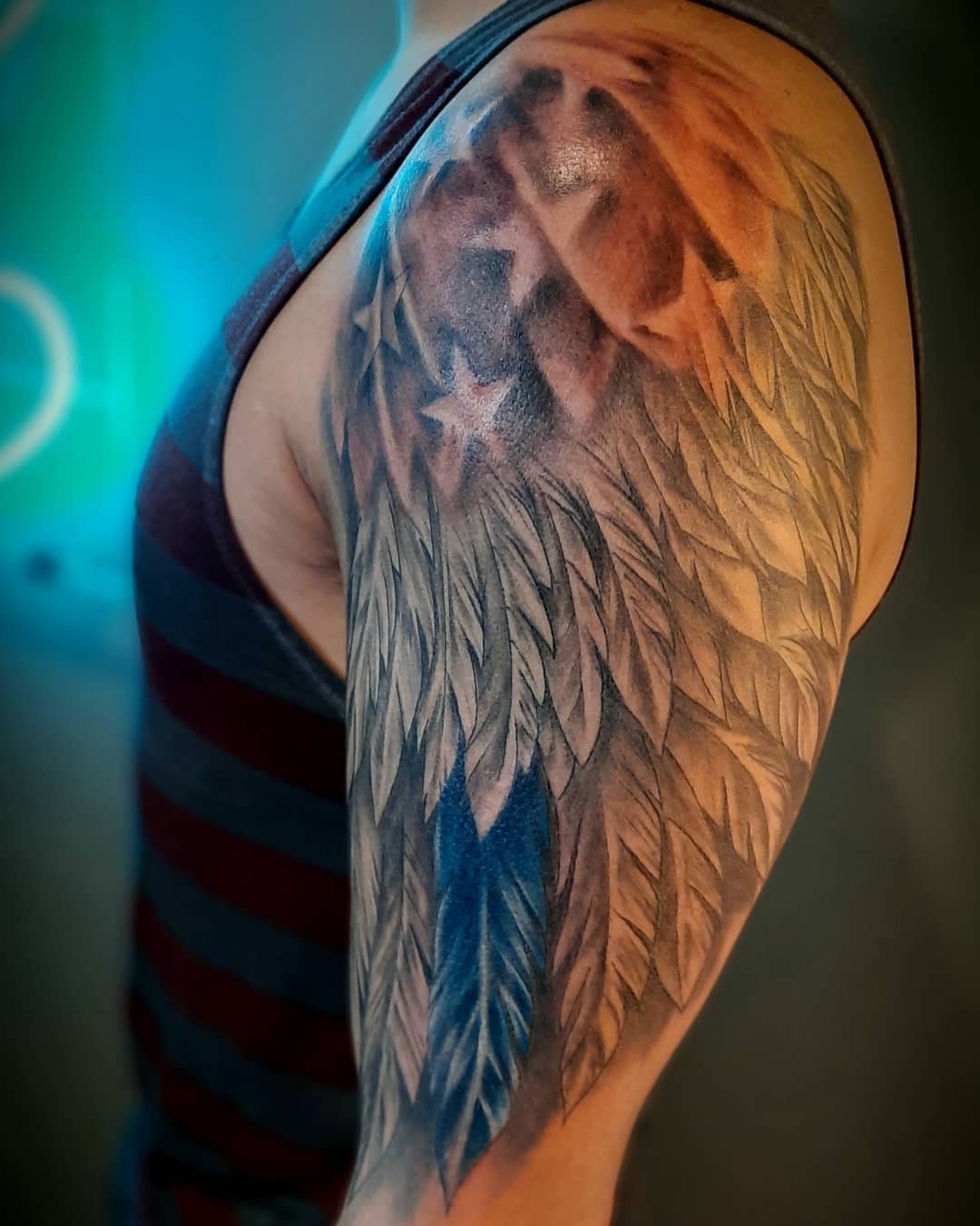 Bald Eagle Feather Tattoo