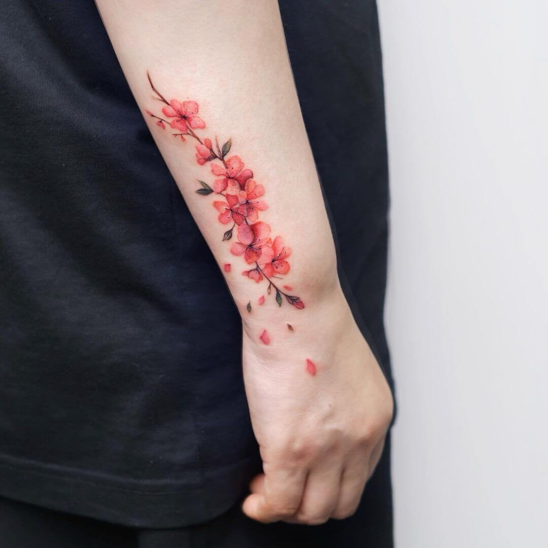 The Beautiful Everlasting Cherry Blossom Tattoo