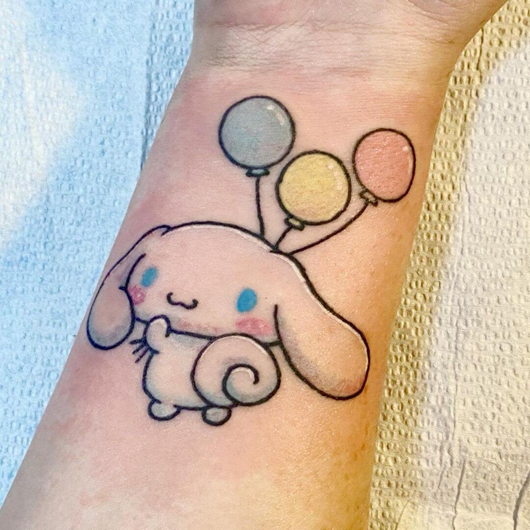 Cinnammoroll With Balloon Tattoo