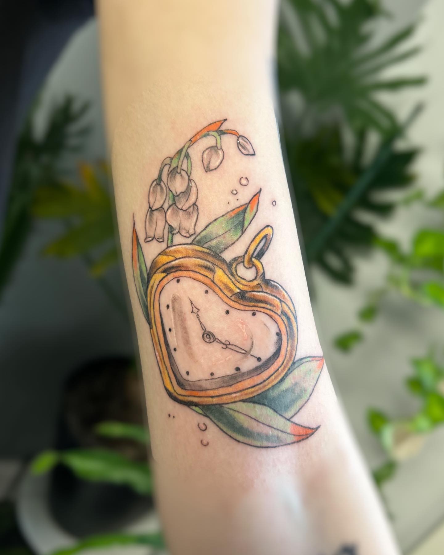 Heart Clock Tattoo