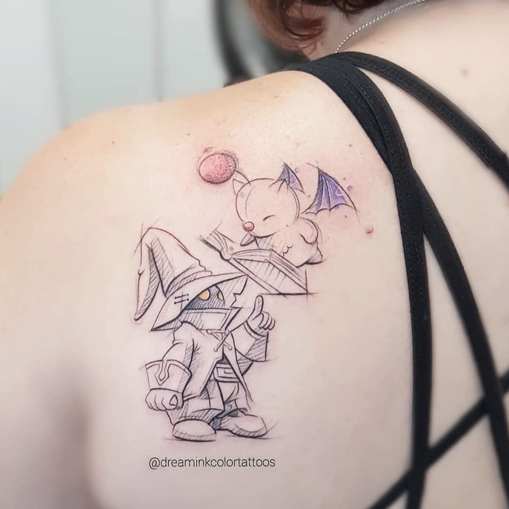 Beautiful Moogle Tattoo